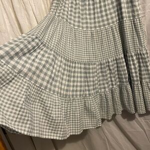 Gingham Checkered Skirt